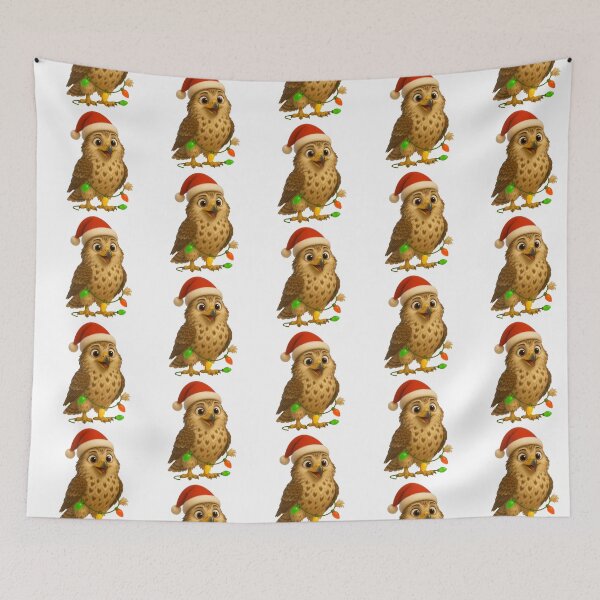 Item preview, Christmas Rough-Legged Hawk designed and sold by Sillytoe.