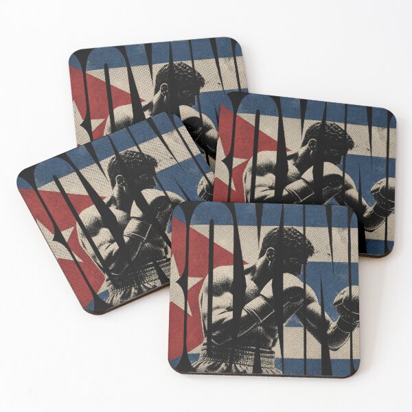 Item preview, BOXING Cuba Flag Vintage Halftone Design designed and sold by Jandedan.