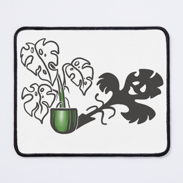 Item preview, Monstera Plant Line Art Shadow Illustration | Minimal Botanical Decor designed and sold by Samaya-.
