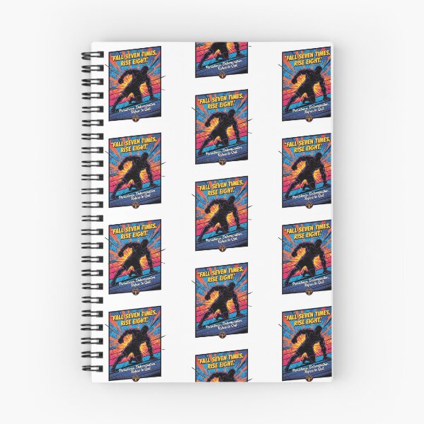 Item preview, Fall Seven Times Rise Eight Boxer Silhouette – Motivational Boxing Quote Design designed and sold by Donsean22.