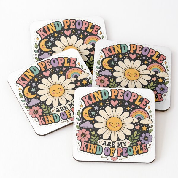 Item preview, Kind People Are My Kind of People Retro Sticker designed and sold by ModernMoodCo.