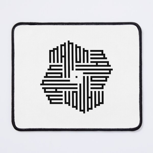 Item preview, MANON | Black | Modern Geometric Kufi Calligraphy | From Name to Art designed and sold by FOR YOUR NAME.