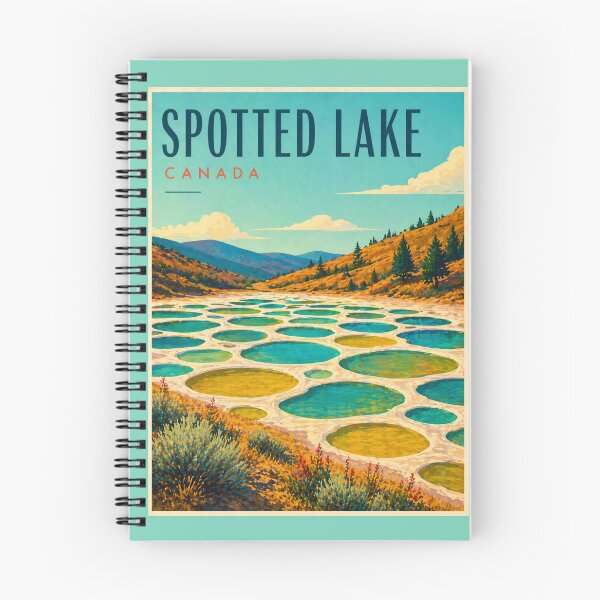 Item preview, Spotted Lake British Columbia Retro Travel Poster designed and sold by Eclipse 3699.