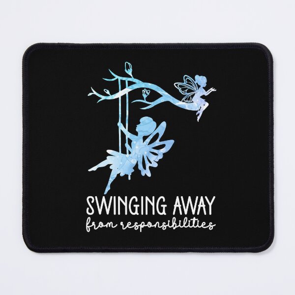 Item preview, Swinging Away From Responsibilities - Funny Fairycore Watercolor Silhouette designed and sold by the-Z3nith.