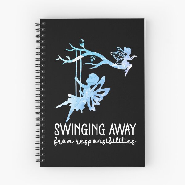 Item preview, Swinging Away From Responsibilities - Funny Fairycore Watercolor Silhouette designed and sold by the-Z3nith.