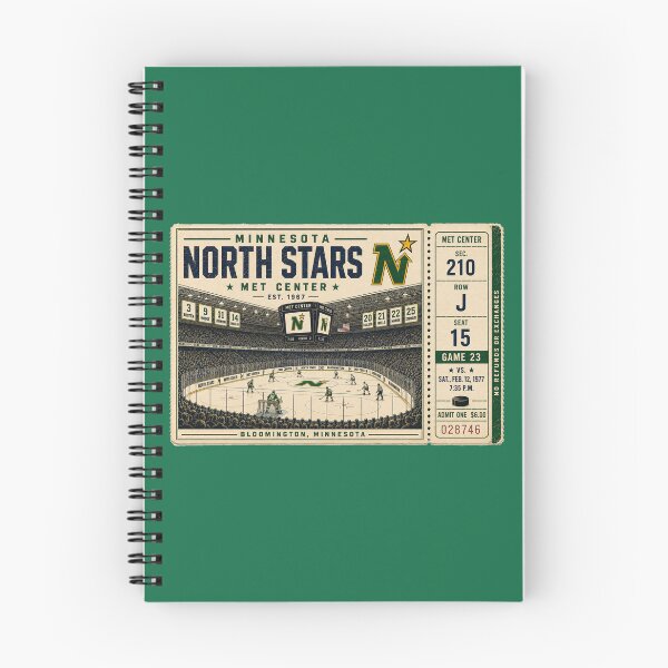 Item preview, Minnesota North Stars Vintage Hockey Ticket, Met Center Retro Arena Art, Bloomington Minnesota NHL Nostalgia designed and sold by GhostDawgs.