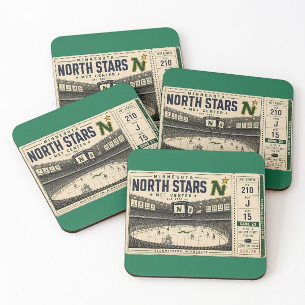 Item preview, Minnesota North Stars Vintage Hockey Ticket, Met Center Retro Arena Art, Bloomington Minnesota NHL Nostalgia designed and sold by GhostDawgs.