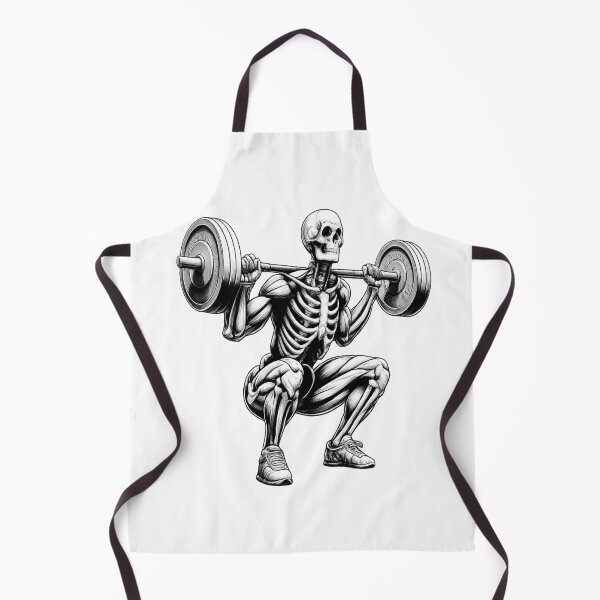 Item preview, Skeleton Leg Day Gym Workout Design | Gothic Fitness Squat Illustration designed and sold by ArcadeLens Studio.
