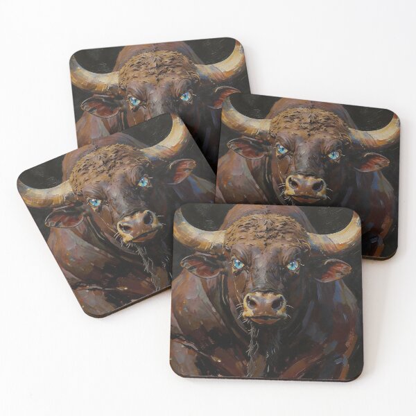 Item preview, The Indian Monarch — Majestic Gaur Bull Portrait designed and sold by IsabellaBorduasArt.