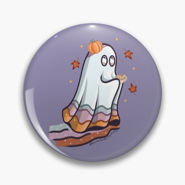 Item preview, Pumpkin Coffee Ghost designed and sold by KrystalBStudios.