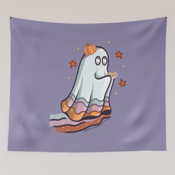 Item preview, Pumpkin Coffee Ghost designed and sold by KrystalBStudios.