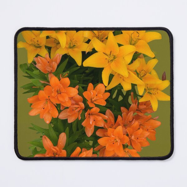 Item preview, Golden and Orange Lily Bouquet designed and sold by TsvietkovaArt.