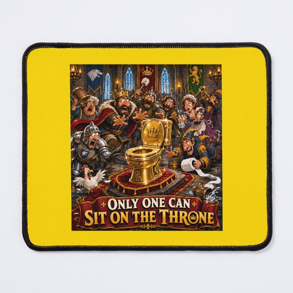 Item preview, Only One Can Sit On The Throne Funny Medieval Toilet Humor designed and sold by Hornace88studio.