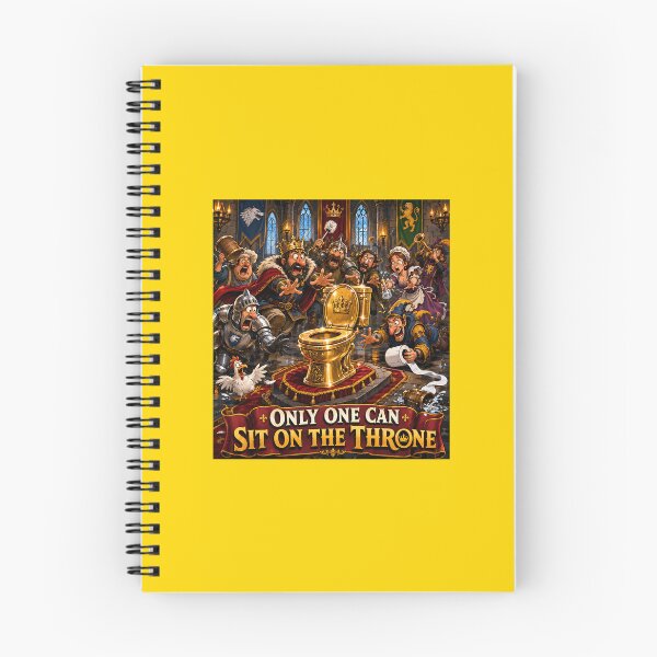 Item preview, Only One Can Sit On The Throne Funny Medieval Toilet Humor designed and sold by Hornace88studio.