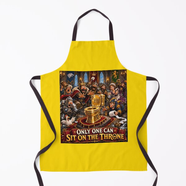 Item preview, Only One Can Sit On The Throne Funny Medieval Toilet Humor designed and sold by Hornace88studio.