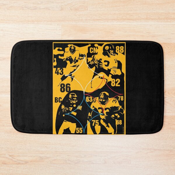 Item preview, Pittsburgh Steelers Greats Franco Harris #32, Terry Bradshaw #12, Jerome Bettis #36, Ben Roethlisberger #7 designed and sold by Rolographics1.