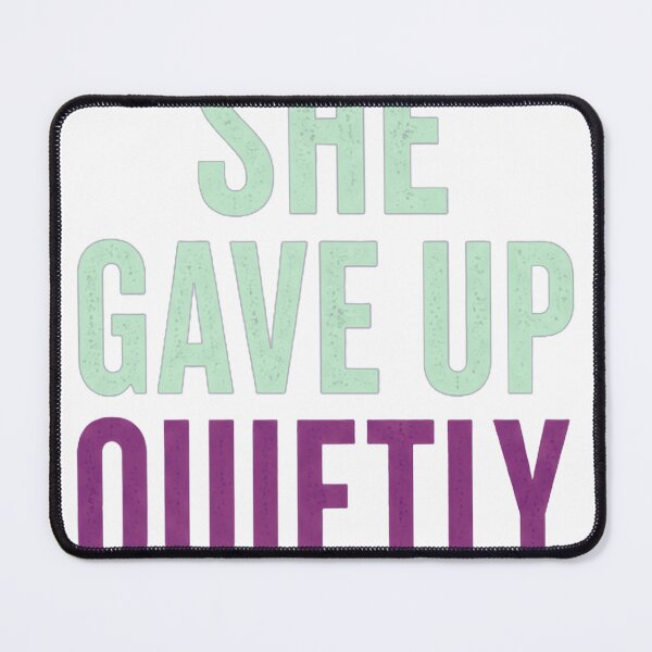 Item preview, She Gave Up Quietly – Minimalist Quote Typography designed and sold by Saraisha Studio.
