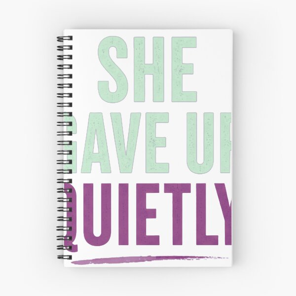 Item preview, She Gave Up Quietly – Minimalist Quote Typography designed and sold by Saraisha Studio.