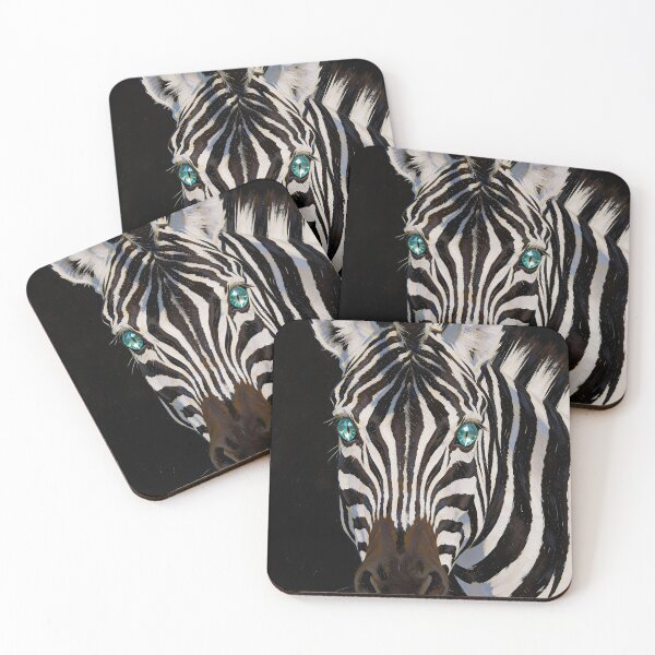 Item preview, Beryl — The Jewel-Eyed Zebra Portrait designed and sold by IsabellaBorduasArt.