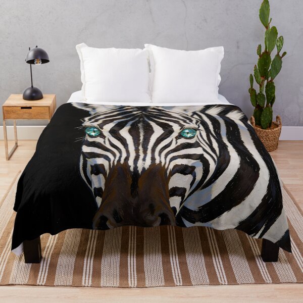 Item preview, Beryl — The Jewel-Eyed Zebra Portrait designed and sold by IsabellaBorduasArt.