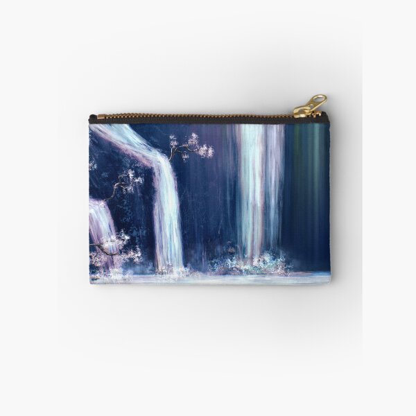 Item preview, Mountain waterfall inside a dull cave designed and sold by Witseart.