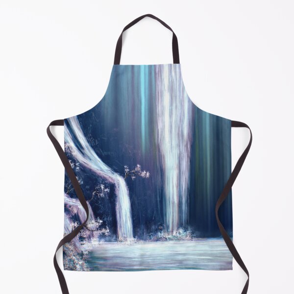 Item preview, Mountain waterfall inside a dull cave designed and sold by Witseart.