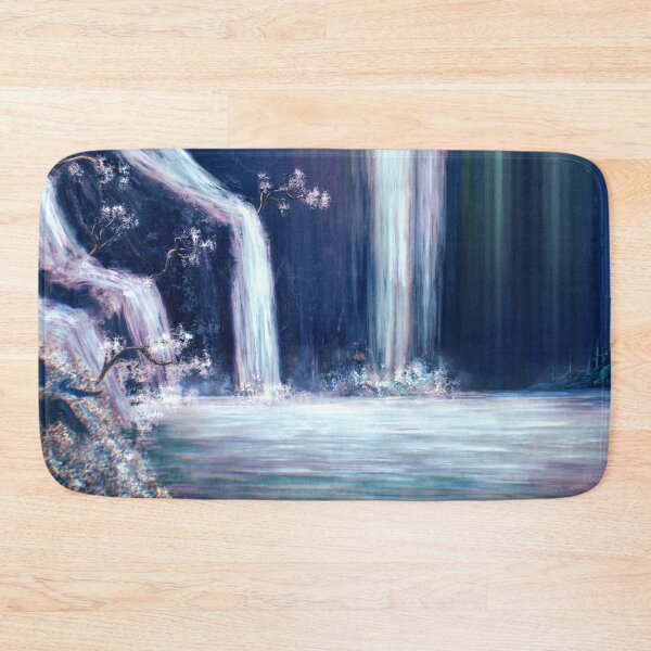 Item preview, Mountain waterfall inside a dull cave designed and sold by Witseart.