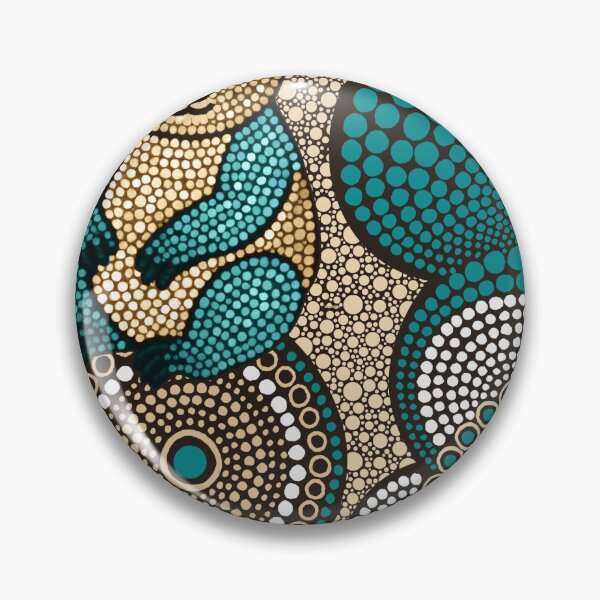 Item preview, Aboriginal Dot Painting Bedding Set Koala Dot Art Sand Teal designed and sold by AboriginalartVI.