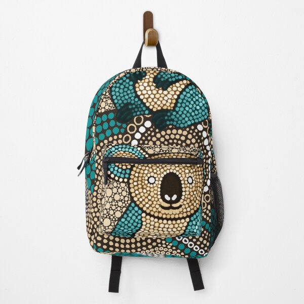 Item preview, Aboriginal Dot Painting Bedding Set Koala Dot Art Sand Teal designed and sold by AboriginalartVI.