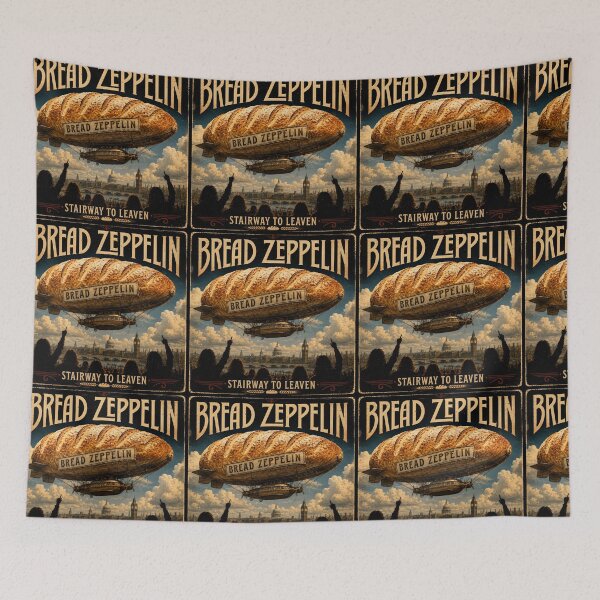 Item preview, Bread Zeppelin Stairway To Leaven Funny Bread Music Pun   designed and sold by Hornace88studio.