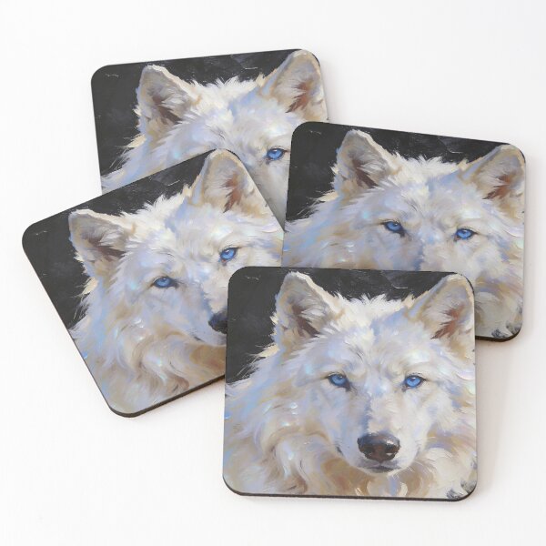 Item preview, Adularia — The Moonstone Wolf Portrait designed and sold by IsabellaBorduasArt.