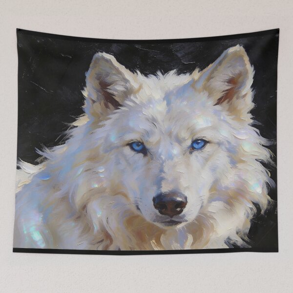 Item preview, Adularia — The Moonstone Wolf Portrait designed and sold by IsabellaBorduasArt.