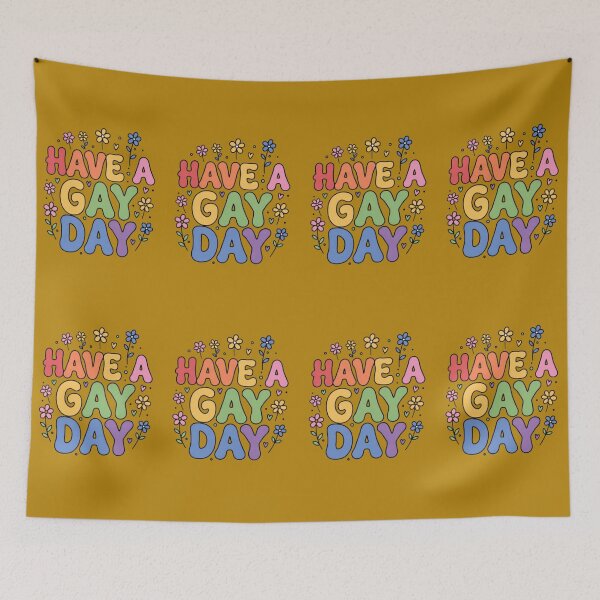 Item preview, Have a Gay Day – Pride Month Rainbow Hearts & Flowers designed and sold by GeoandHome.