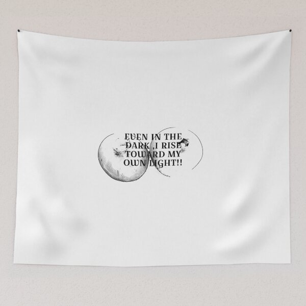 Item preview, Two pomegranate's on black and white colours with strong words  designed and sold by wallartofmio.