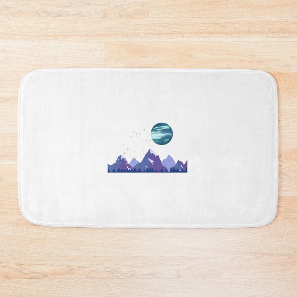 Item preview, Mountain Landscape Moon Stars Stickers Prints Posters Wall Art Magnet Home Coffee Cup Decoration TShirt Stationary Notebook Magnet Hat Kitchen Work School Office Redbubble Shop designed and sold by Saritas Boutique Shop.