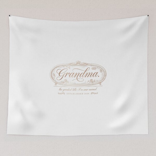 Item preview, Elegant Grandma Rose Frame Vintage Script Typography designed and sold by Enea Kelo.