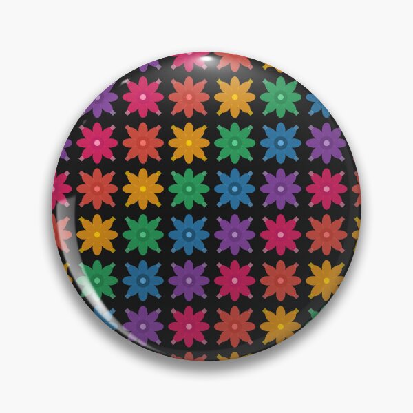 Item preview, Impresión artística generativa de flores en mosaico designed and sold by VeluxCreative.