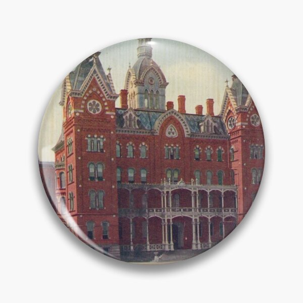 Item preview, Columbus State Hospital Original Vintage Postcard – State Hospital for Insane designed and sold by GhostlyWorld.