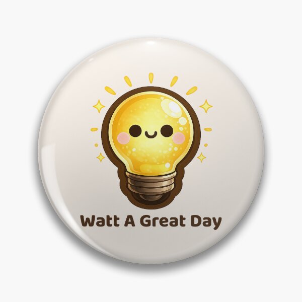 Item preview, Cute Light Bulb — Watt A Great Day designed and sold by DreamMachine69.