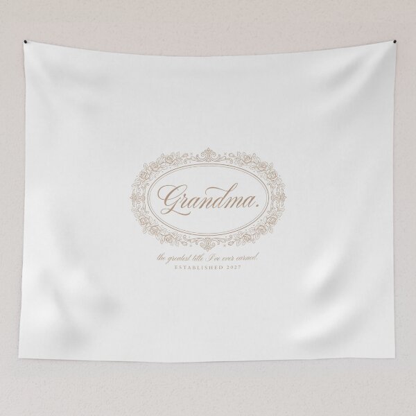 Item preview, Elegant Grandma Rose Frame Vintage Script Typography designed and sold by Enea Kelo.