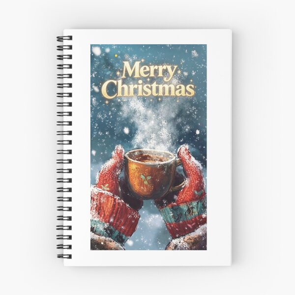 Item preview, Merry Christmas with hat gloves and hot chocolate  designed and sold by carlsmart1.