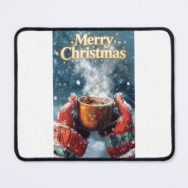 Item preview, Merry Christmas with hat gloves and hot chocolate  designed and sold by carlsmart1.