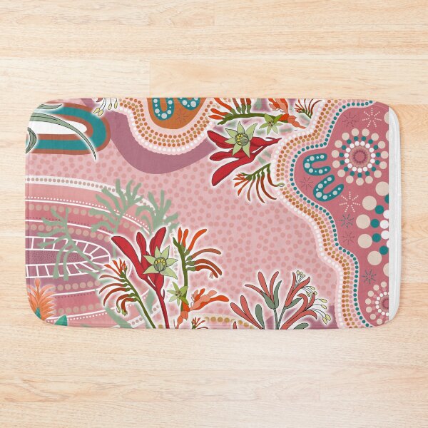Item preview, Aboriginal Dot Painting Bedding Set Kangaroo Paw designed and sold by AboriginalartVI.
