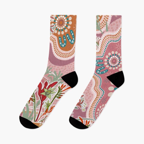 Item preview, Aboriginal Dot Painting Bedding Set Kangaroo Paw designed and sold by AboriginalartVI.