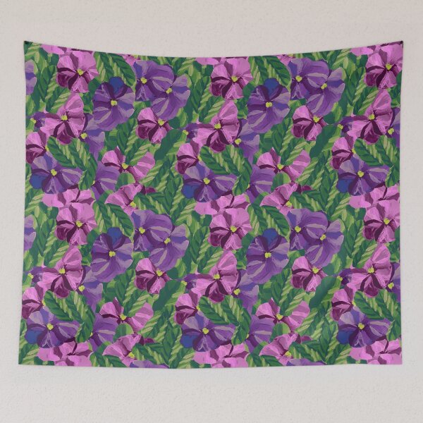 Item preview, Pansy Spring Color-Way Print designed and sold by Michael Mercado Jr. Design.