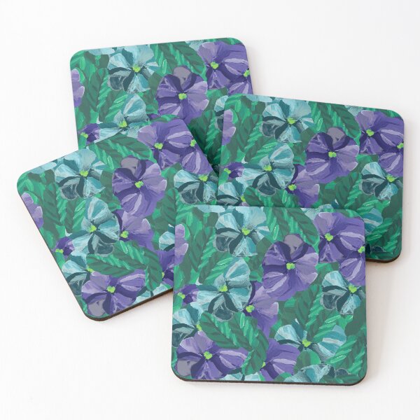 Item preview, Pansy Winter Color-Way Print designed and sold by Michael Mercado Jr. Design.