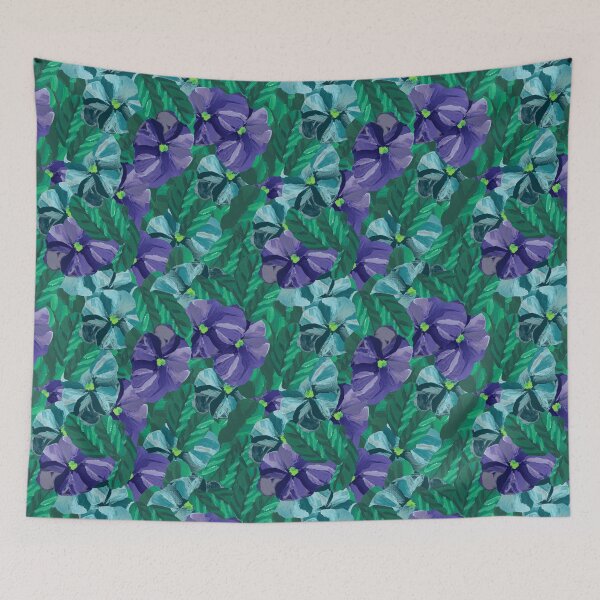 Item preview, Pansy Winter Color-Way Print designed and sold by Michael Mercado Jr. Design.