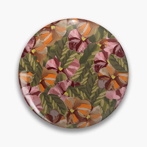 Item preview, Pansy Autumn Color-Way Print designed and sold by Michael Mercado Jr. Design.