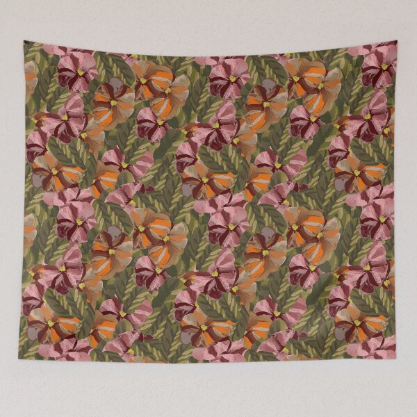 Item preview, Pansy Autumn Color-Way Print designed and sold by Michael Mercado Jr. Design.