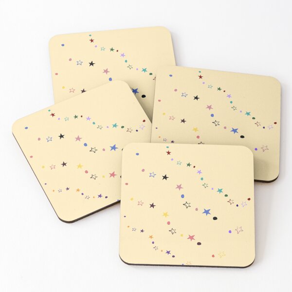 Item preview, Colorful Stars Stickers Prints Posters Wall Art Magnet Home Coffee Cup Decoration TShirt Stationary Notebook Magnet Hat Kitchen Work School Office Redbubble Shop designed and sold by Saritas Boutique Shop.